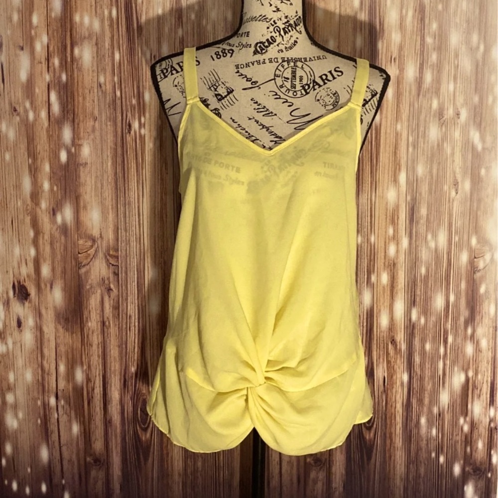 Pink Rose Knot Sheer Tank